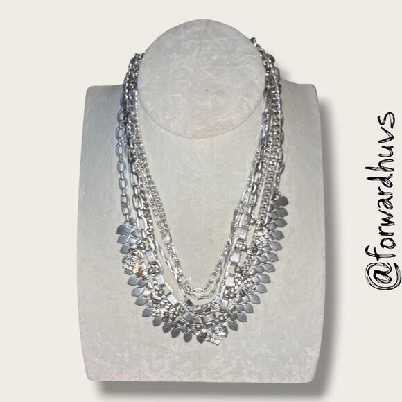 Stella & Dot Silver Sutton 5-in-1 Statement Necklace - Picture 4 of 10